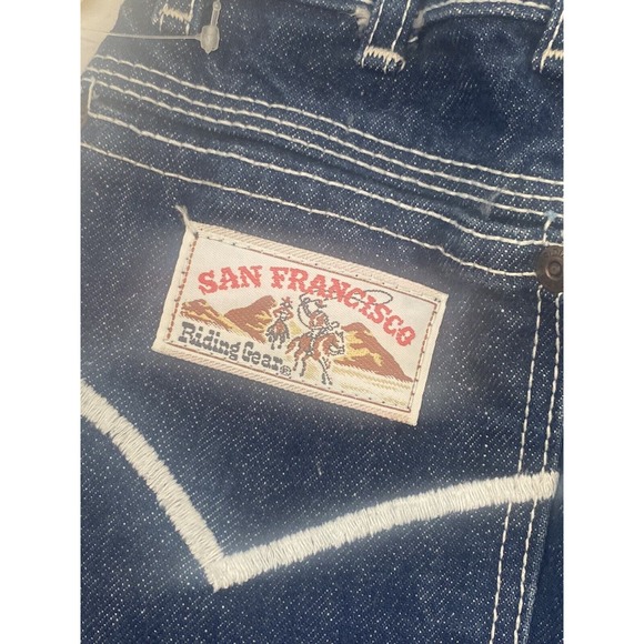 Vintage San Francisco Riding Gear Jean YOUTH KIDS 19X35" Bell Bottom Flares 70s - Picture 8 of 16